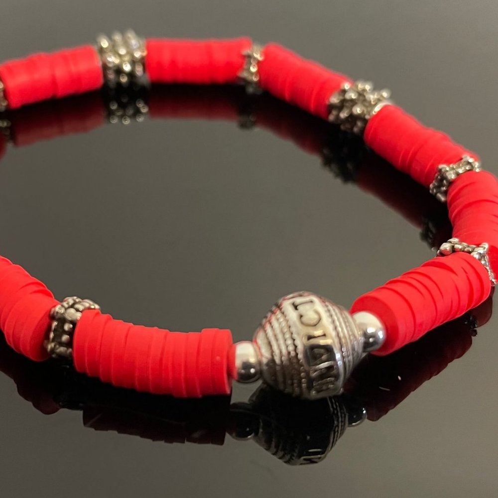 NEW Invicta Red Elements Rubber Bracelet For 8 Inches Wrist - Picture 1 of 9